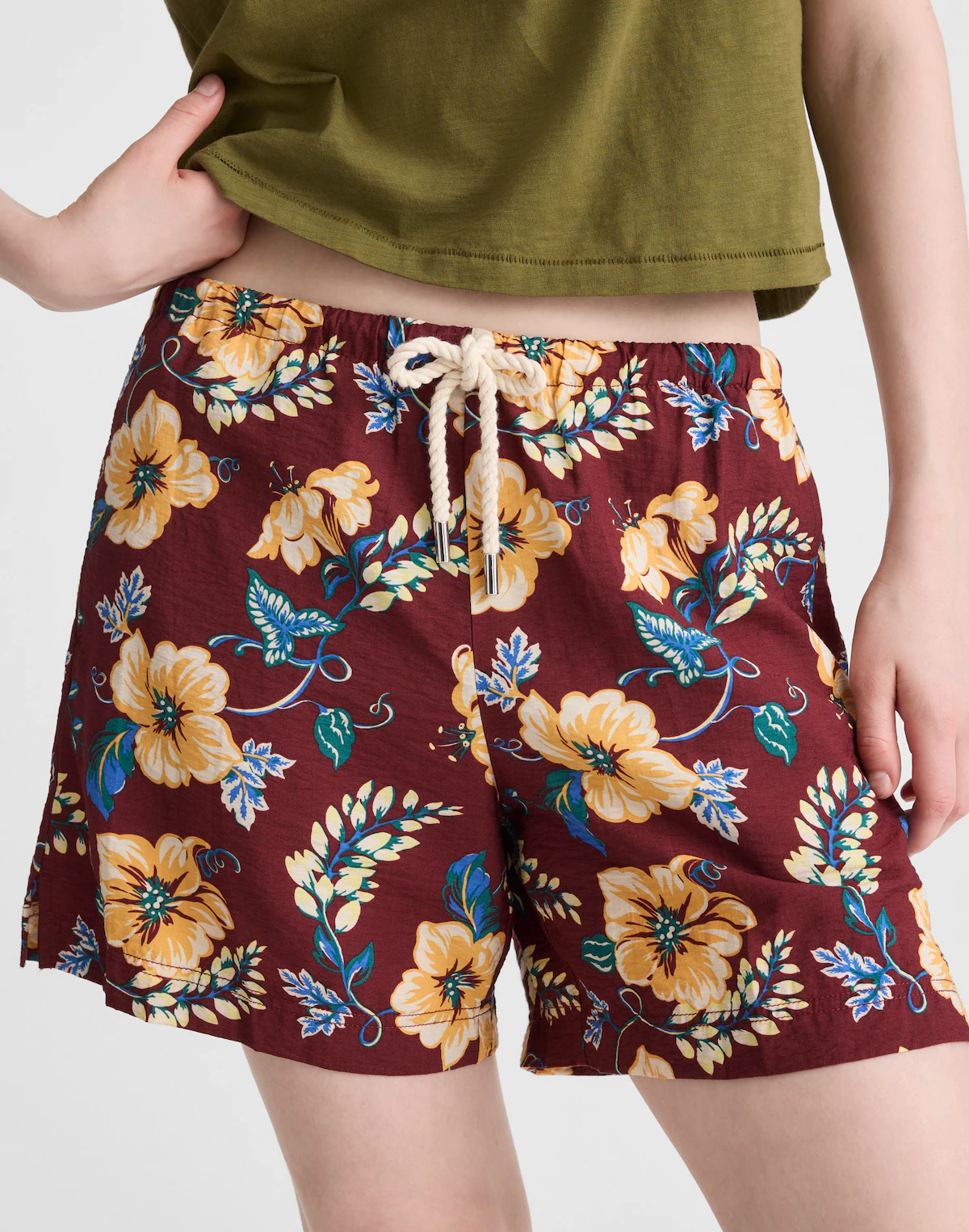 Pull-On Drawstring Boardshorts