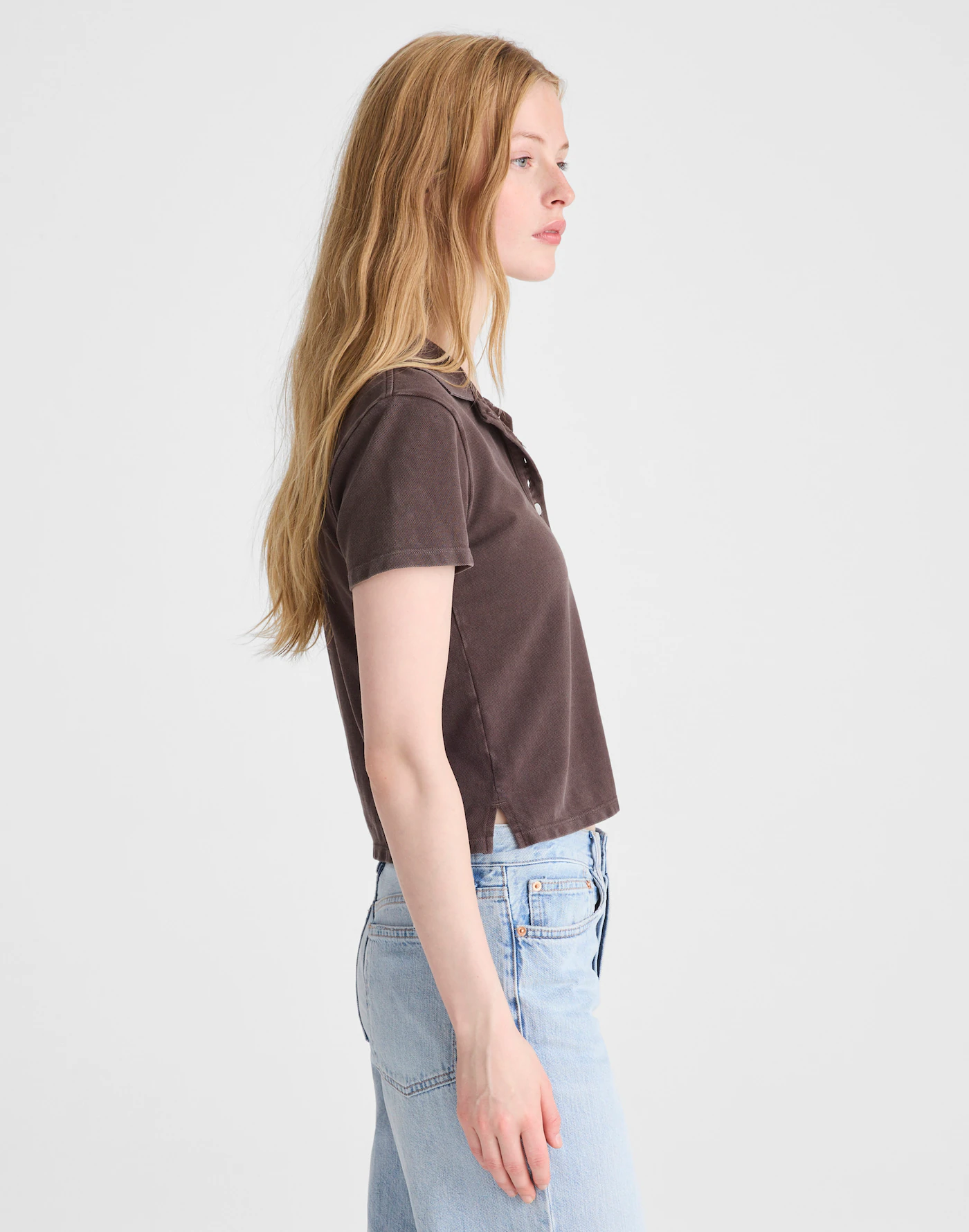 Shrunken Polo in Cotton Pique