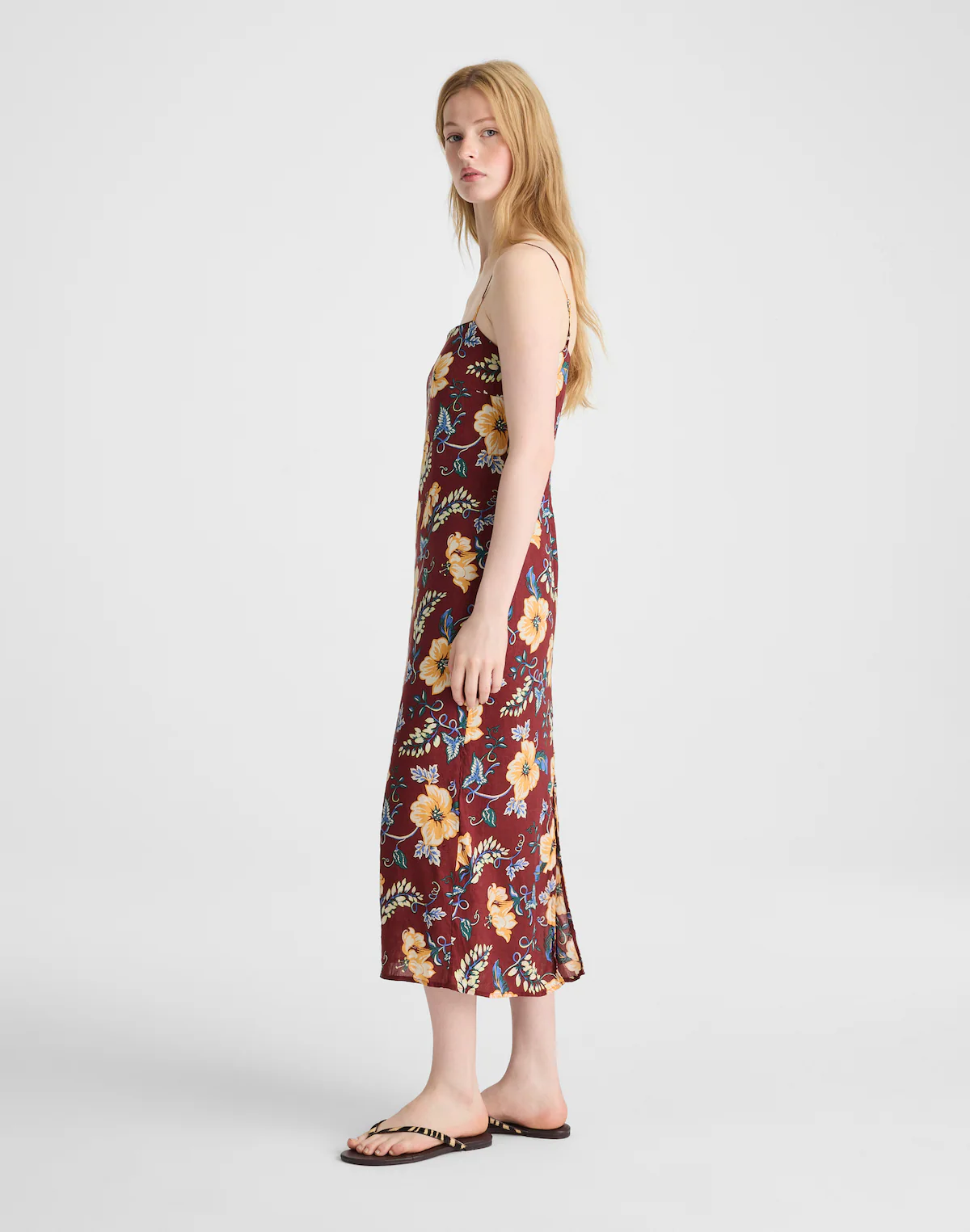 Squareneck Sleeveless Maxi Dress