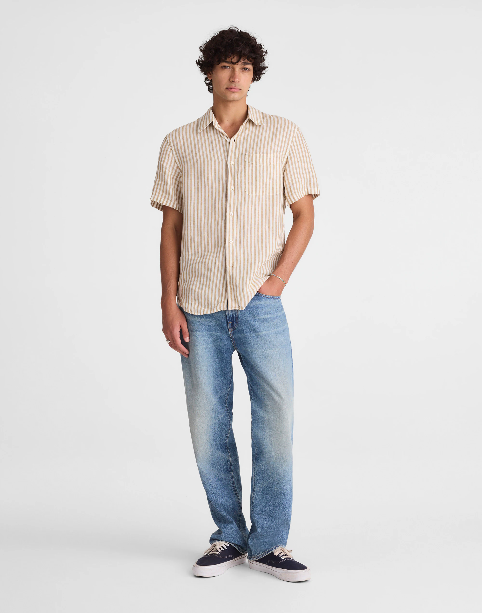 The Allday Short-Sleeve Shirt in Linen — image 2