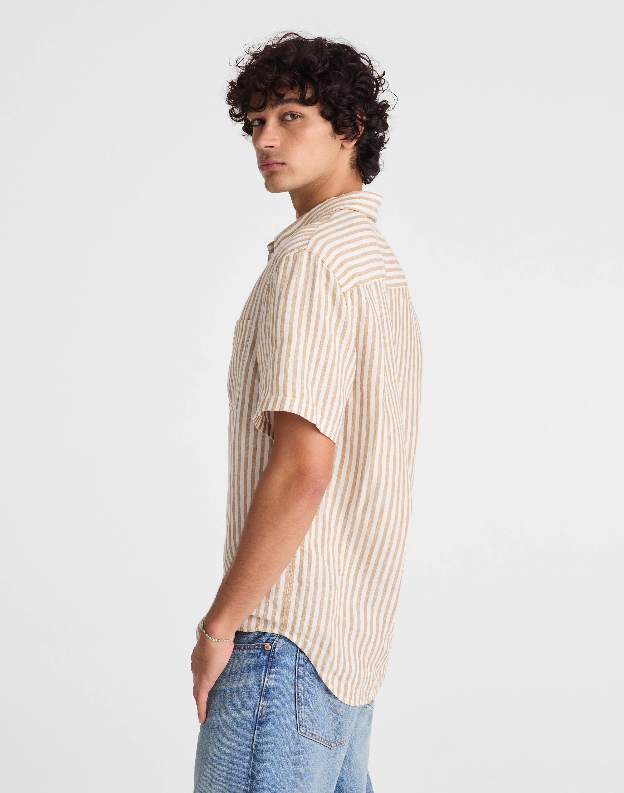 The Allday Short-Sleeve Shirt in Linen — image 3