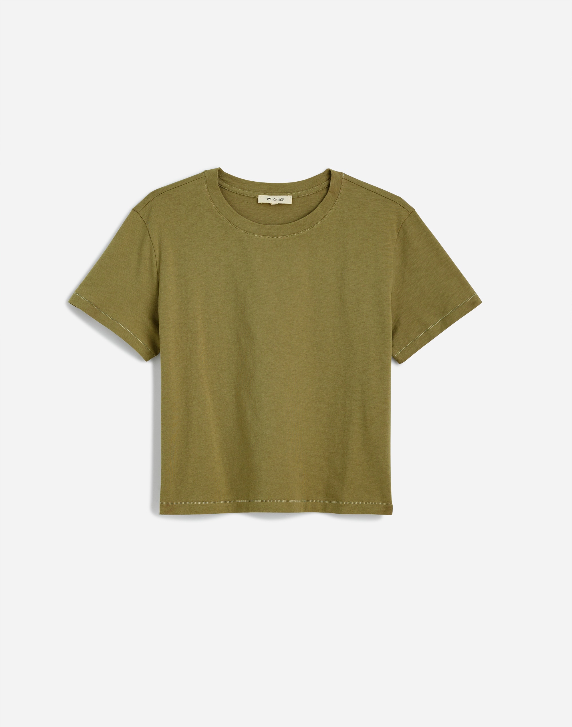 The Easy Crop Crewneck Tee in Soft Slub — image 6