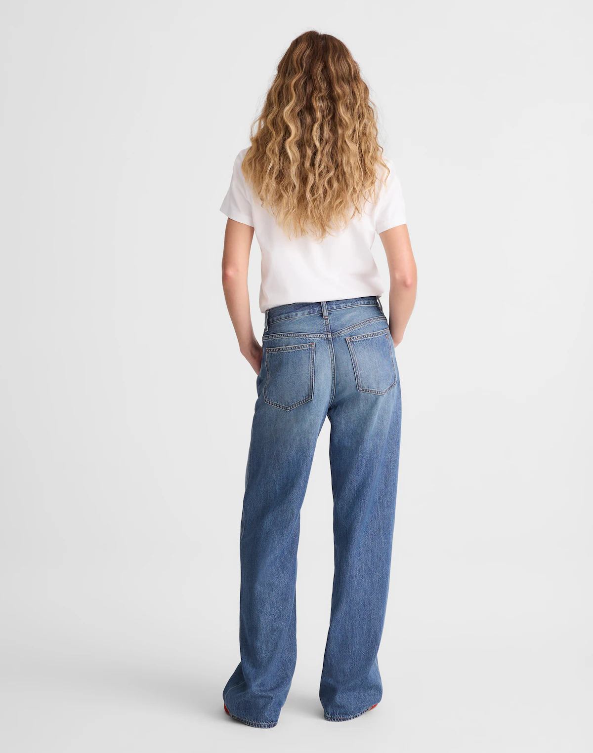 The Low-Slung Baggy Jean in Airy Denim