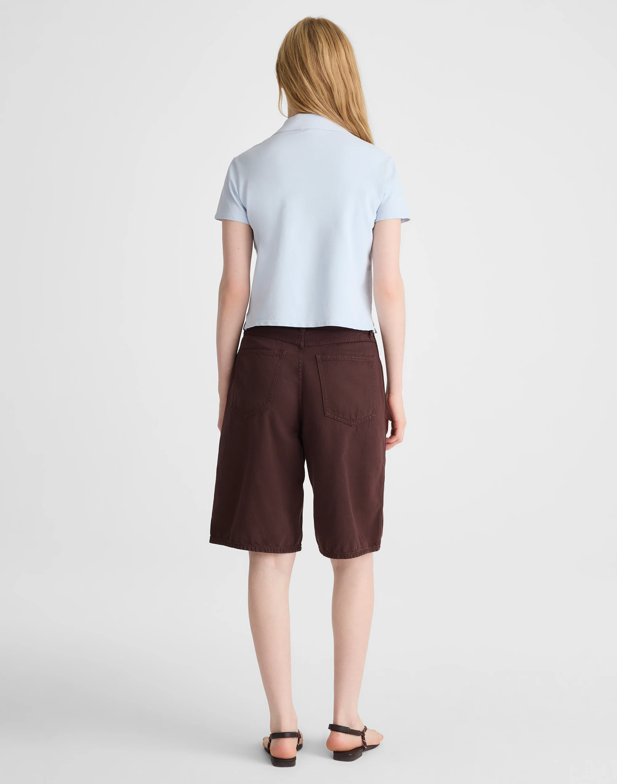 The V-Waist Bermuda Short in Airy Denim — image 4