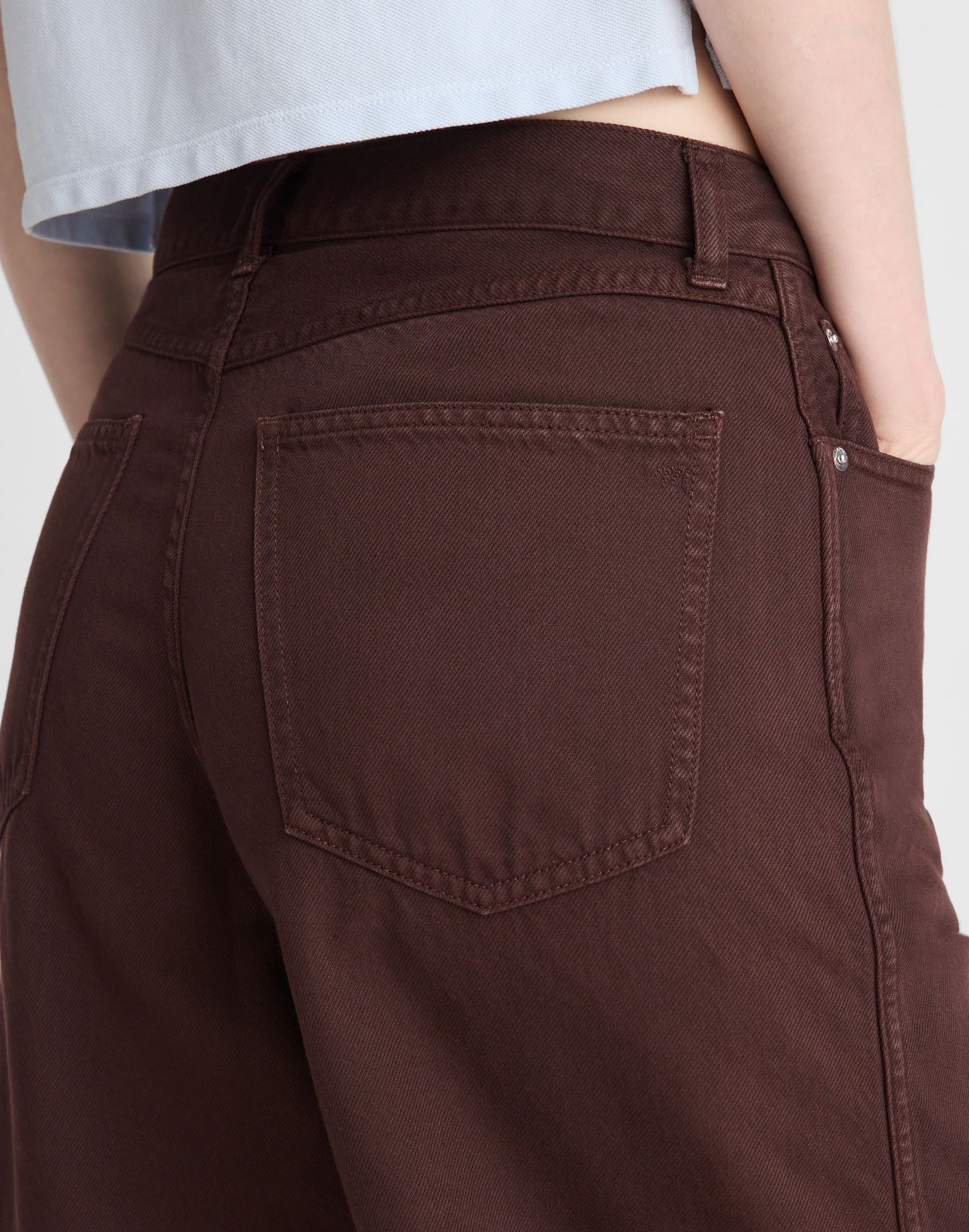 The V-Waist Bermuda Short in Airy Denim — image 5
