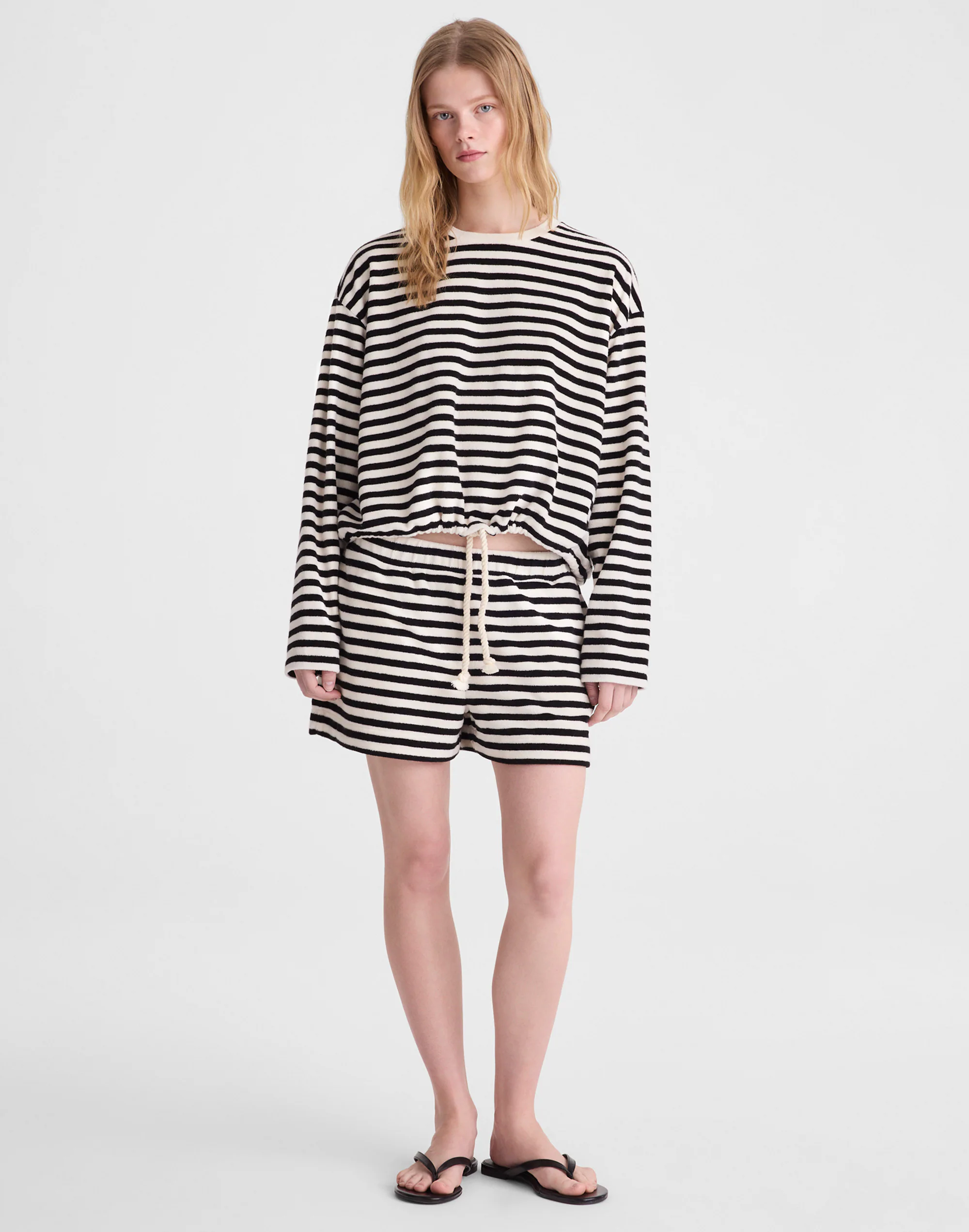 Tie-Waist Top in Terry — image 5