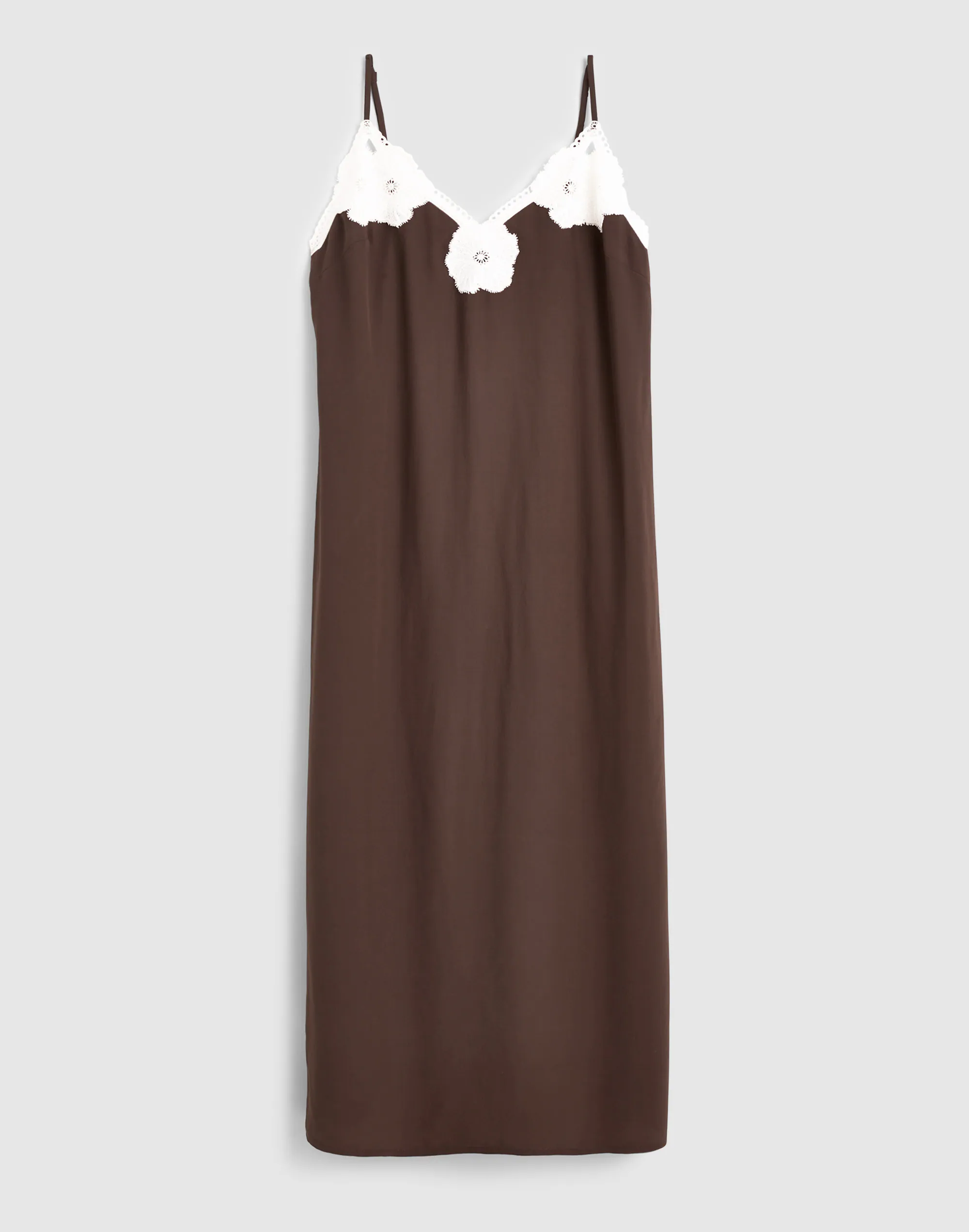 V-Neck Midi Slip Dress — image 6
